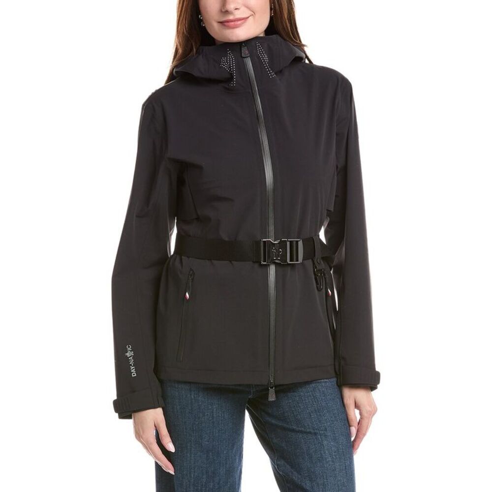 Moncler Womens  Rain Jacket, Black
